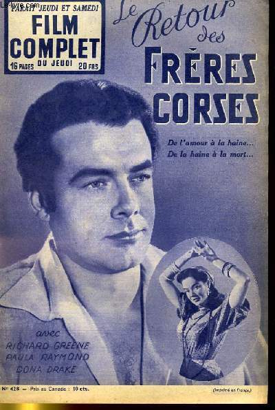 FILM COMPLET DU JEUDI N 428 - LE RETOUR DES FRERES CORSES