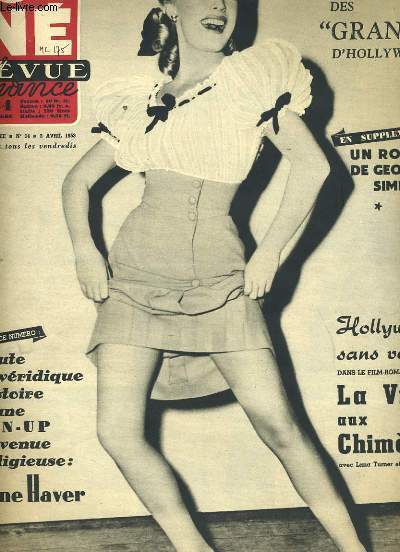 CINE REVUE FRANCE - 33E ANNEE - N 14 - LA VILLE AUX CHIMERES