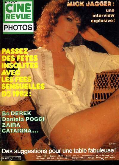 CINE REVUE - PHOTO - 61E ANNEE - SUPPLEMENT AU N49 - PASSER DES FETES INSOLITES AVEC LES FEES SENSUELLES DE 1982