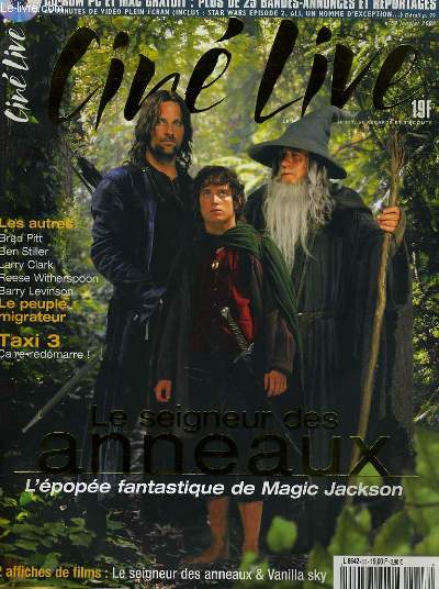 CINE LIVE - N 53 - LE SEIGNEUR DES ANNEAUX - L'pope fantastique de Magic Jackson