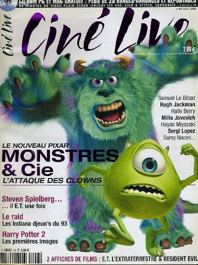 CINE LIVE - N 56 - Le nouveau Pixar: MONTRES & CIE, l'attaque des clowns