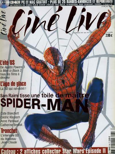 CINE LIVE - N 58 - Sam Raimi tisse une toile de maitre, SPIDER-MAN