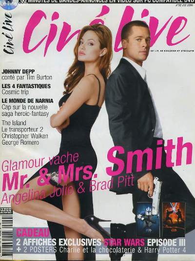 CINE LIVE - N 92 - Glamour vache, Mr. & Mrs. Smith, angelina Jolie & Brad Pitt
