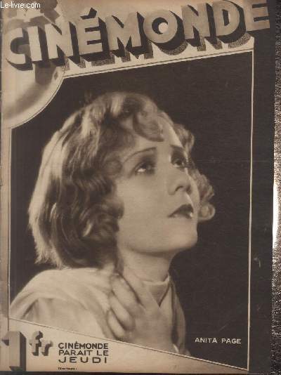 CINEMONDE - 1e ANNEE - N 12 - 10 janvier 1929. La Censure fonctionne - L'oeuvre de Marcel l'Herbier - Gaston Jacquet - Bavardages autour de l'art muet - etc.
