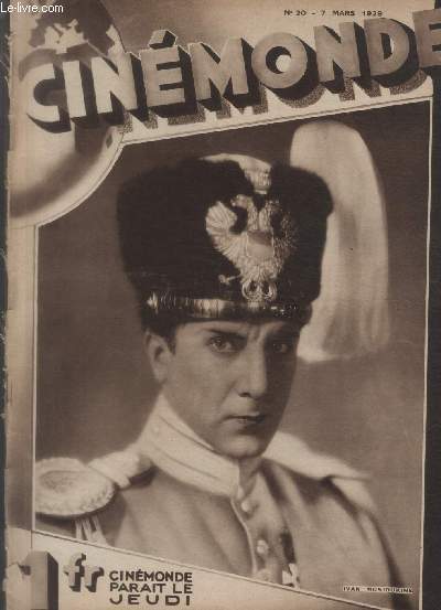 CINEMONDE -1 e ANNEE - N 20 - 07 mars 1929. Les Espions - Jannings et Lubitsch - Rles de composition - etc.