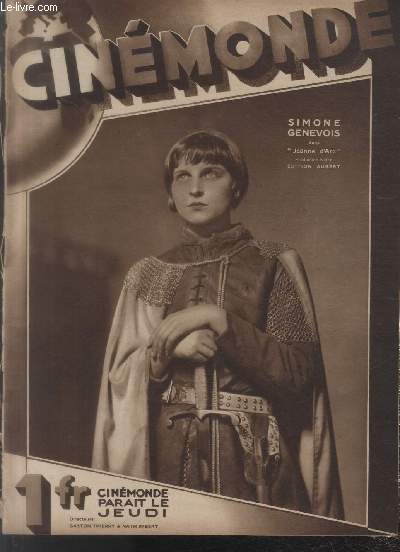 CINEMONDE - 1e ANNEE - N 27 - 25 avril 1929. Phyllis Haver - Nous allons voir des films russes - Notre film parlant - Les Tisserands - etc.