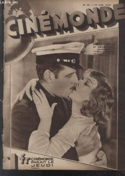 CINEMONDE - 1e ANNEE - N 36 - 27 juin 1929. Jos Von Sternberg - Les franais  Hollywood - etc.