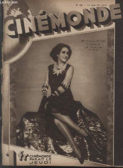 CINEMONDE - 1e ANNEE - N 38 - 11 juillet 1929. Le 