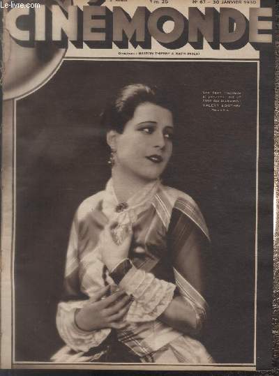CINEMONDE - 2e ANNEE - N 67 - 30 janvier 1930.F.W. Murnau - La carrire de Maurice - La lgende de Raquel Torrs - etc.