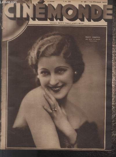 CINEMONDE - 2e ANNEE - N 69 - 13 fvrier 1930. Julien Duvivier - Cartoons - Lillian Roth - etc.