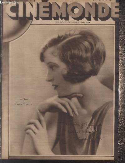 CINEMONDE - 2e ANNEE - N 75 - 27 mars 1930. Napolon  Saint Hlne - Le populisme au cinma - Il y a sept ans mourrait Sarah Bernhardt - etc.