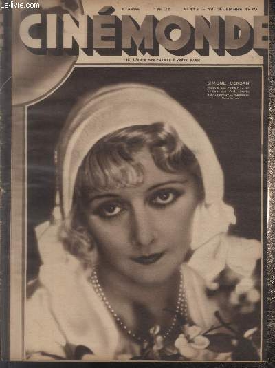 CINEMONDE -3e ANNEE - N 113 - 18 dcembre 1930. Pourquoi pac 