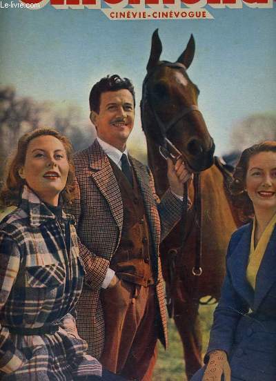 CINEMONDE - 19e ANNEE - N 868 - MICHELE MORGAN et PATRICIA ROC flicitent leur camarade FRANK VILLARD Chevalier d'Orsay 1951