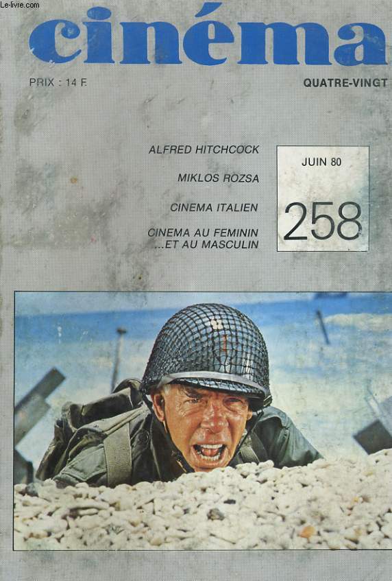 CINEMA 80 N 258 - LAFRED HITCHCOCK - MIKLOS ROZSA - CINEMA ITALIEN - CINEMA AU FEMININ... ET AU MASCULIN