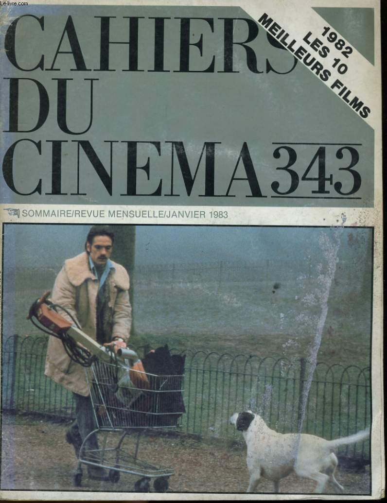 CAHIERS DU CINEMA N 343 - 1982: LES 10 MEILLEURS FILMS - 