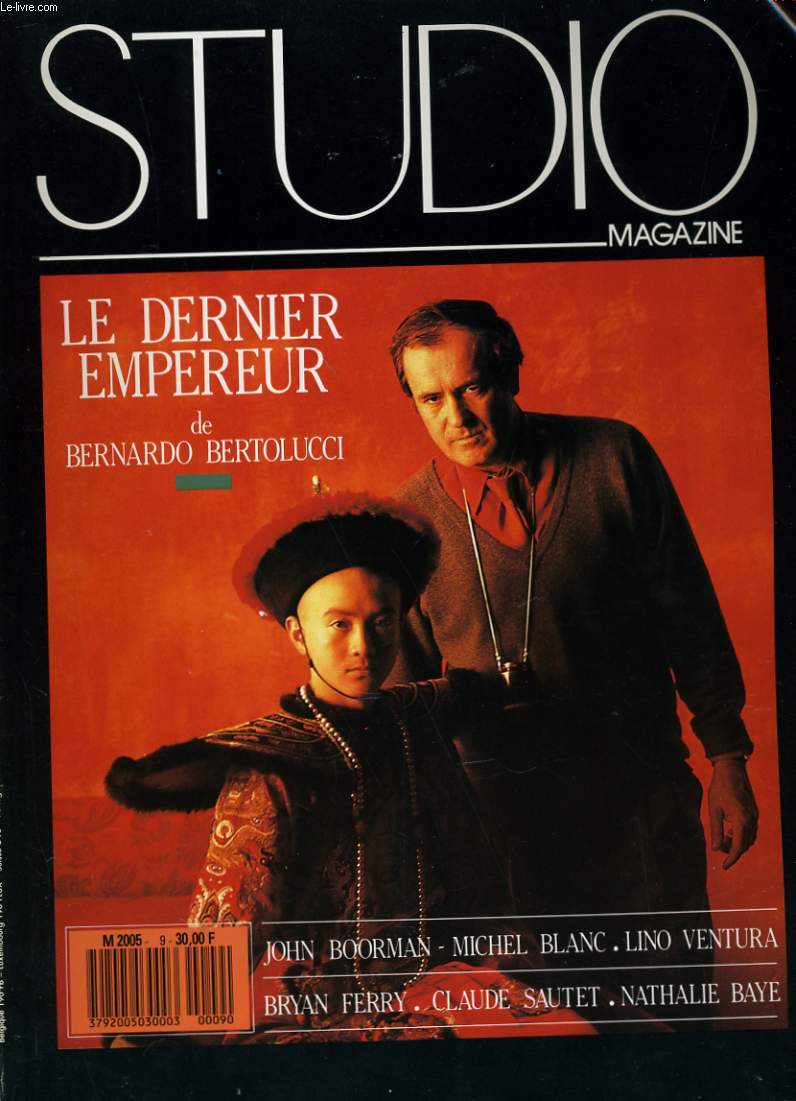 STUDIO MAGAZINE N 9 - LE DERNIER EMPEREUR DE BERNADO BERTOLUCCI - JOHN BOORMAN - MICHEL BLANC - LINO VENTURA - BRYAN FERRY - CLAUDE SAUTET - NATHALIE BAYE...