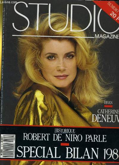 STUDIO MAGAZINE N 21 - CATHENIRE DENEUVE - ROBERT DE NIRO - SPECIAL BILAN 1988