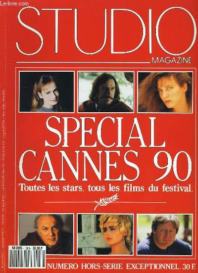 STUDIO MAGAZINE N 38 H - SPEICAL CANNES 90, toutes les stars, tous les films du festival