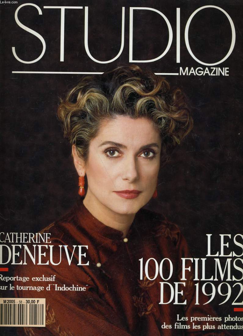 STUDIO MAGAZINE N 58 - CATHERINE DENEUVE - LES 100 FILMS DE 1992, les premieres photos des films les plus attendus...