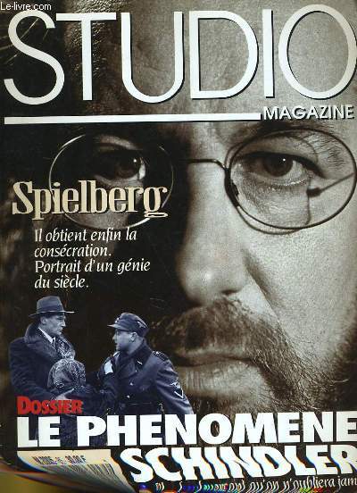 STUDIO MAGAZINE N 85 - SPIELBERG, il obtient enfin la conscration. Portrait d'un gnie du sicle - Dossier: le phnomne Schondler, ce film bouleversant qu'on oubliera jamais.