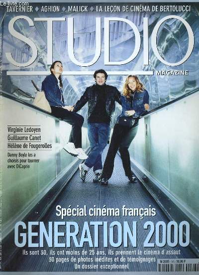 STUDIO MAGAZINE N 143 - SPECIAL CINEMA FRANCAIS: GENERATION 2000. Ils sont 30, ils ont moins de 25 ans, ils prennent le cinma d'assaut.