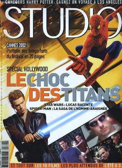 STUDIO MAGAZINE N 179 - SPECIAL HOLLYWOOD, LE CHOC DES TITANTS. Star Wars: Lucas raconte - Spider-man: la saga de l'homme araigne
