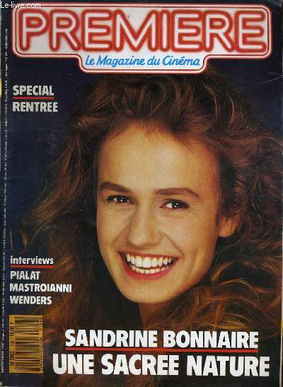 PREMIERE N 126 - SANDRINE BONNAIRE, une sacre nature - Interviews: Pialat, Mastroianni, Wenders...