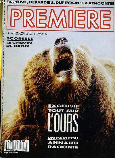 PREMIERE N 139 - EXCLUSIF: TOUT SUR L'OURS - UN PARI FOU ANNAUD RACONTE.