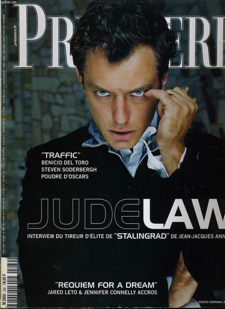 PREMIERE N 289 - JUDE LAW, INTERVIEW DU TIREUR D'ELITE DE 