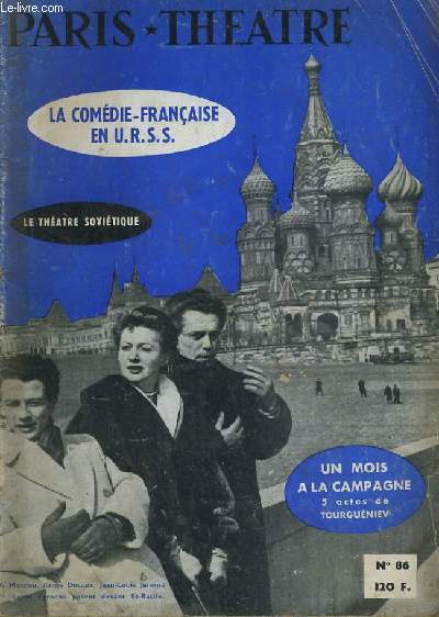 PARIS THEATRE N 86: Un mois a la campagne par Tourguniev