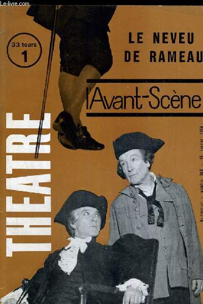 L'AVANT-SCENE - THEATRE N 303 - LE NEVEU DE RAMEAU