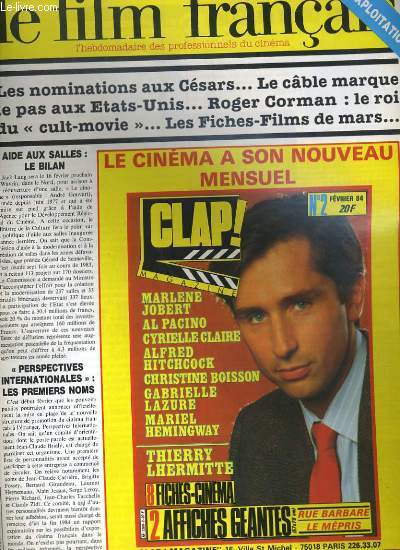 LE NOUVEAU FILM FRANCAIS - N 1977 - MENSUEL EXPLOITATION - LES NOMINATIONS AUX CESARS... LE CABLE MARQUE LE PAS AUX ETATS-UNIS... ROGER CORMAN: LE ROI DU 
