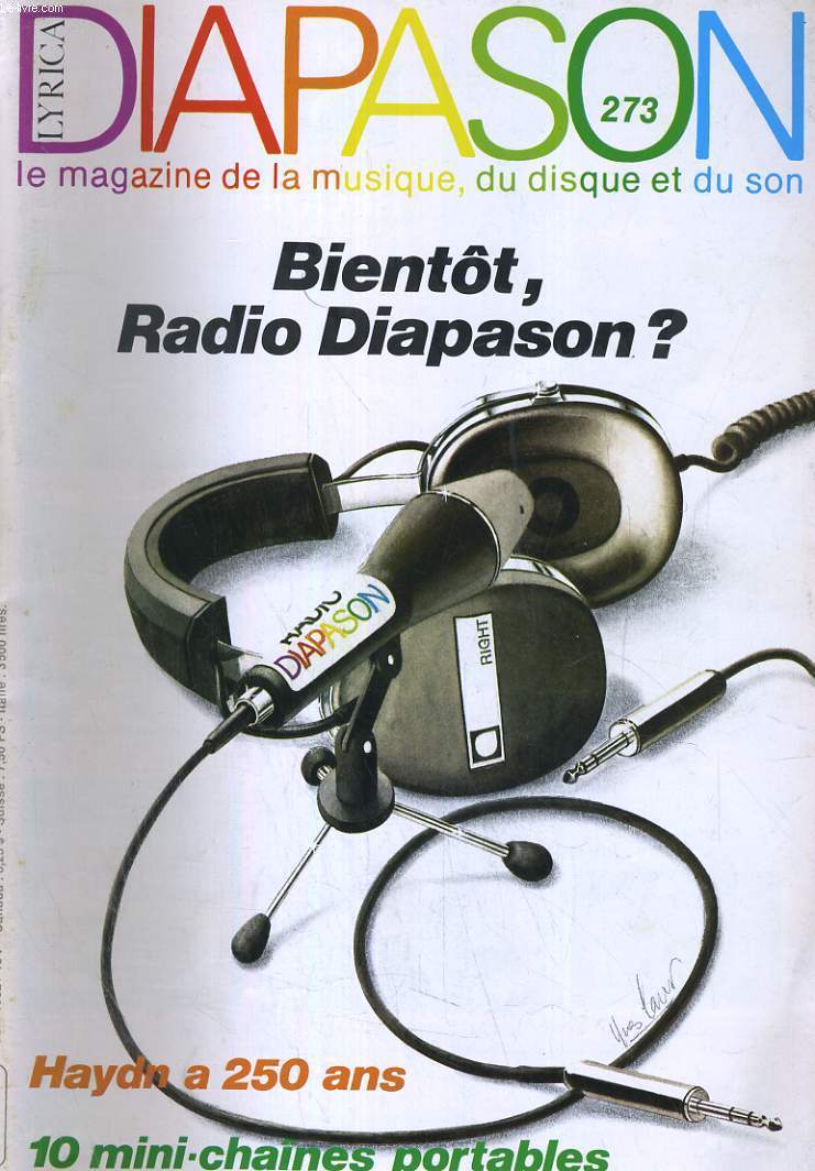 DIAPASON MICROSILLON N 273. BIENTOT, RADIO DIAPASON? / HAYDA A 250 ANS / 10 MINI-CHAINES PORTABLES