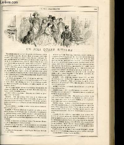 LA VIE PARISIENNE 1re anne - N 40 - UN JOLI QUART D'HEURE - FIN SEPTEMBRE - CROQUIS D'AUTOMNE - EXPOSITION DES CHAMPS-ELYSEES, LES BEAUX-ARTS APPLIQUES A L'INDUSTRIE - EXPOSITION DES VILAINS ARTS APPLIQUES A L'INDUSTRIE, TOUT A 13 SOUS - LE BALLON...