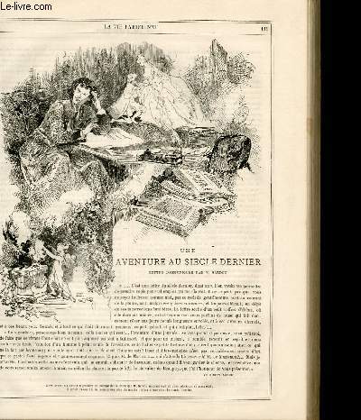 LA VIE PARISIENNE 2e anne - N 9 - UNE AVENTURE AU SIECLE DERNIER, LETTRE COMMUNIQUEE PAR V. SARDOU - LE LIBRETTO DE LA MASCHERA A L'OPERA - L'EXPOSITION DES TABLEAUX DU CERCLE DE LA RUE DE CHOISEUL - CONCERTS ET CONCERTANTS...