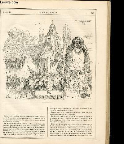 LA VIE PARISIENNE 2e anne - N 24 - LA CINQUANTAINE - LA NONNA SANGLANTE - AU CIRQUE - VOITURES DU JOUR, SOUVENIRS D'UNE VISITE CHEZ MESSIEURS PAUL ET MAURICE, CITE-FENELON
