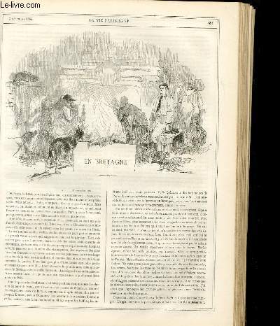 LA VIE PARISIENNE 2e anne - N 49 - EN BRETAGNE par EDMOND ABOUT - LA SAINTE-CATHERINE A LA PENSION - QUELQUES DESSINS SUR LES MURS DE L'HOTEL DES HARICOTS - LA BIBLE DE L'HUMANITE, PAR MICHELET...