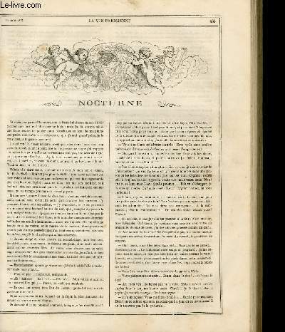 LA VIE PARISIENNE 3e anne - N 34 - NOCTURNE, GUSTAVE Z. - SILHOUETTES PARISIENNES, COMTE DE LA M. - A TROUVILLE (franglent de lettre a un ami), par J. - FAUSSES AMOURS, EMILE L.