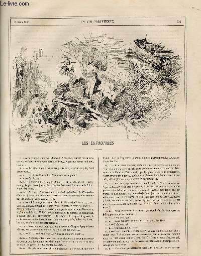 LA VIE PARISIENNE 4e anne - N 12 - LES EXPROPRIES, stnographi par GUSTAVE Z. - LA VIE MILITAIRE, LUDOVIC B... - FIOR D'ALIZA, A L'OPERA-COMIQUE, HIX - UNE VISITE AUX MAGASINS DU COIN DE RUE, A. B.