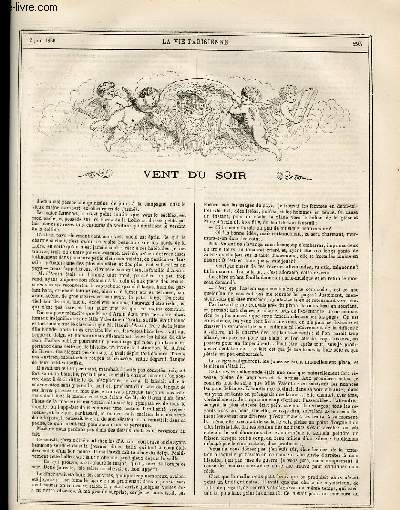 LA VIE PARISIENNE 4e anne - N 22 - VENT DU SOIR, GUSTAVE Z. - MM. DEGONCOURT, IDEES ET SENSATIONS - NOTES SUR LE DEUXIEME VOLUME DE LA VIE DE JULES CESAR, HIX - CESAR GANDIN, NAVARRE - LES VOITURES AU BOIS DE BOULOGNE.