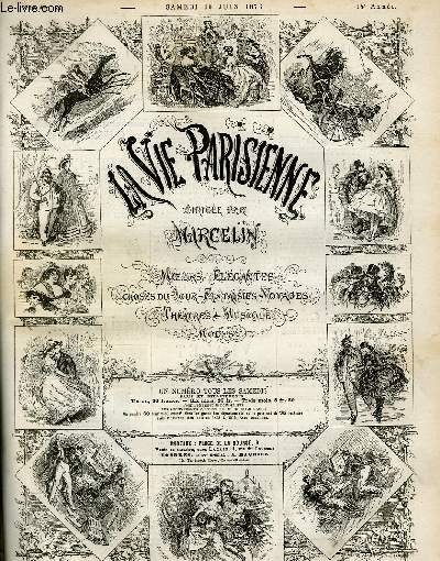 LA VIE PARISIENNE 14e anne - N 24 - LA REVANCHE DE VERA, de INIQUI - LES ARCHITECTE, A CHAILLOT!, projet pour l'exposition universelle de 1878, de G. - A PROPOS DE LA POMPE ROTATIVE DE MORET ET BROQUET.