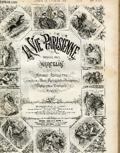 LA VIE PARISIENNE 14e anne - N 44 - UN MIRACLE, de X.X.X.X. - MOEURS DIPLOMATIQUES, UNE AUDIENCE PARTICULIERE suite du mariage de Vara, de INIQUI - CE QUE LES FEMMES PORTENT, de NYL.