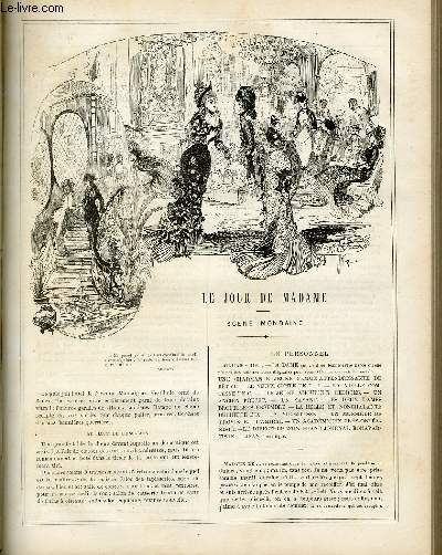 LA VIE PARISIENNE 15e anne - N 7 - LE JOUR DE MADAME, scne mondaine de A. - BALS OFFICIELS, SOUVENIRS AU CRAYON, de YVES ET BARRET - LA VENUS DE MILO de KRAK.