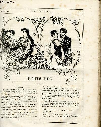 LA VIE PARISIENNE 17e anne - N 2 - DEUX JOURS DE L'AN de TROIS-ETOILES - L'ALMANACH DE CES MESSIEURS OU UNE FEMME PAR MOIS de H-Y. - LES BONBONS de KWIK
