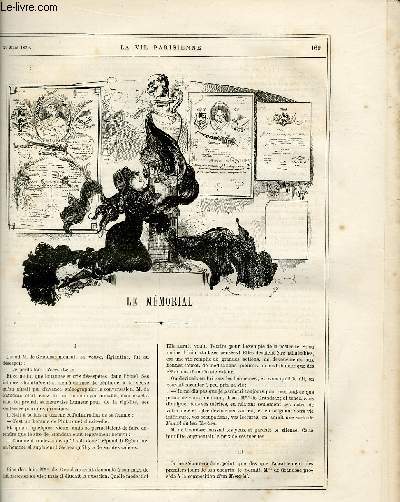 LA VIE PARISIENNE 17e anne - N 13 - LE MEMORIAL - D'OCTOBRE A MARS, SPLENDEUR ET DECADENCE D'UNE EQUIPAGEde YVES ET BARRET