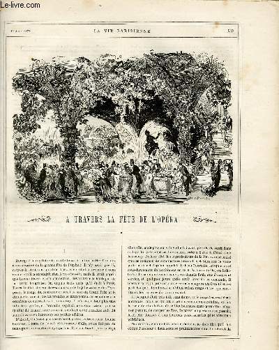 LA VIE PARISIENNE 17e anne - N 24 - A TRAVERS LA FETE DE L'OPERA de RICHARD O'MONROY - AU GRAND PRIX DE PARIS (notes  la diable) - L'ALBUM DE LA COMEDIE-FRANCAISE A LONDRES.