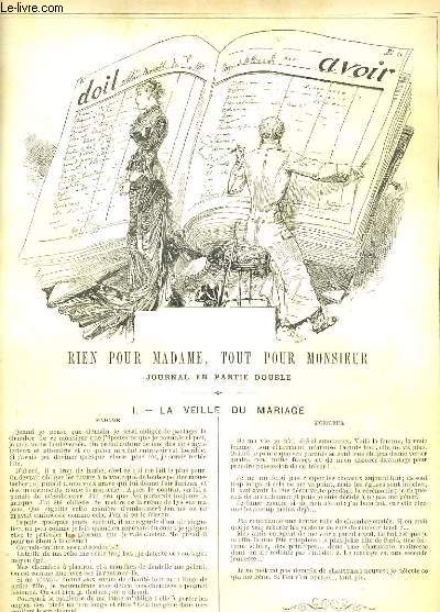 LA VIE PARISIENNE 18e anne - N 48 - RIEN POUR MADAME, TOUT POUR MONSIEUR, JOURNAL EN PARTIE DOUBLE de VIGILES-JEUNE - RENTREE AU COUVENT de A. A. - COUPES DE CHEVEUX - LES HOMMES DU JOUR: LE CHIMISTE RAOUL BRAVAIS (inventeur du fer dialys Bravats).