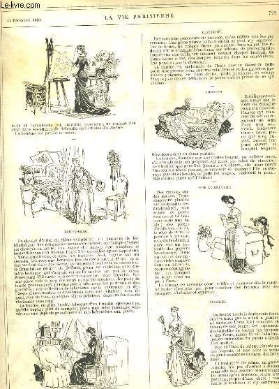 LA VIE PARISIENNE 18e anne - N 50 - LES VOISINS DU CHATEAU de ZUT. - NIDS, FLEURS, CORSAGES ET DIAMANTS. - L'ASSAUT DE L'AUTRE JOUR de H-Y. - LES ANNALES DE LA BEAUTE.