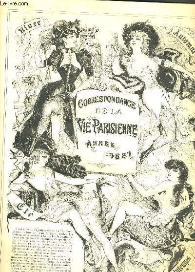LA VIE PARISIENNE 19e anne - N 53 - CORRESPONDANCE DE LA VIE PARISIENNE ANNEE 1881 - ECHANGES DE CARTES: 1er JANVIER 1882...