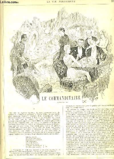 LA VIE PARISIENNE 22e anne - N 40 - LE COMMANDITAIRE de MOUSK. - LA FLORE DU CHATEAU de O...